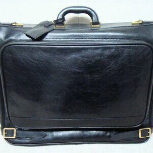 ❤️BALLY OF SWITZERLAND Top-Grain Black Leather Garment Bag Made in Italy